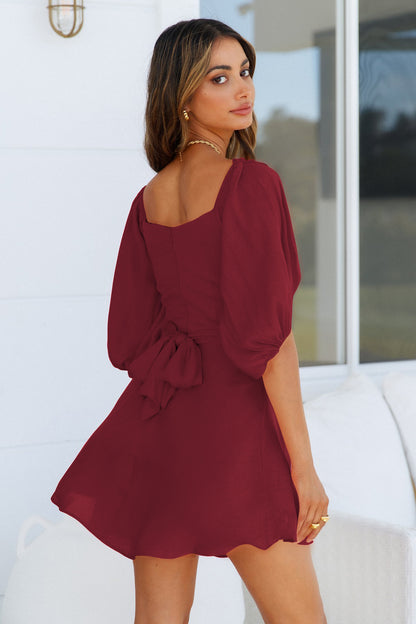 Sexy Off Shoulder Lantern Sleeve Dresses Women Wholesale