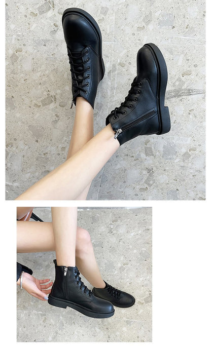 Simple Zipper Wholesale Women Short Martin Boots