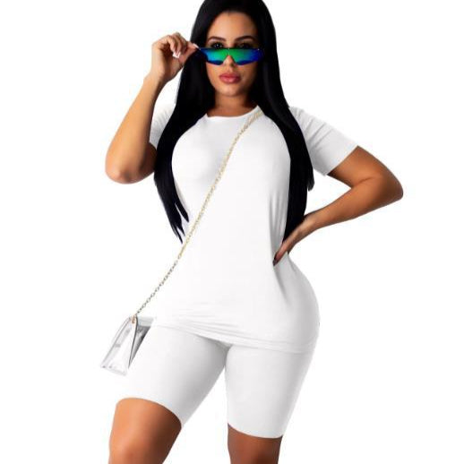 Pure Color Skinny Casual Sexy Wholesale Two Piece Sets Wholesale Clothing Vendors USA