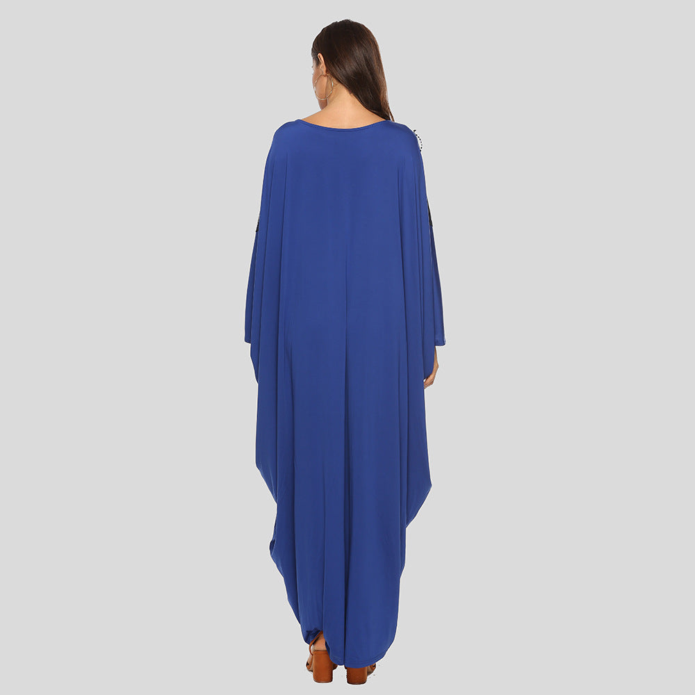 Tassel Bat Sleeves Wholesale Maxi Dress