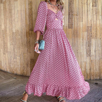 Hollow Swing Vintage Wholesale Maxi Dresses For Valentine'S Day