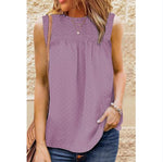 Round Neck Solid Wholesale Tank Tops For Women Casual Style