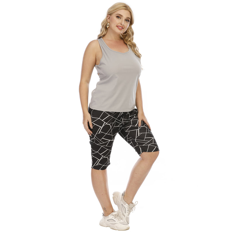 Printed Five-Point Pants Plus Size Wholesale Vendors Casual Shorts Sweatpants