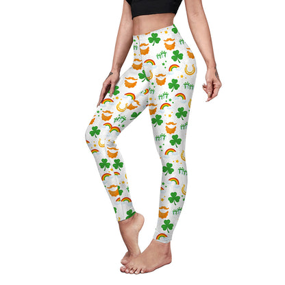 St Patricks Day Wholesale Leggings Yoga Pants Sport Fitness Pants