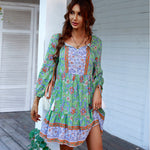 Holiday Dress Casual V Neck Wholesale Bohemian Dress For Women Trendy