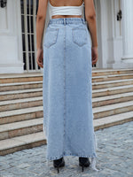 Autumn Fashion Sexy Asymmetrical Irregular Jeans Skirt Judy Blue Jeans Wholesale
