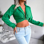 Pullover Solid Wholesale Crop Tops