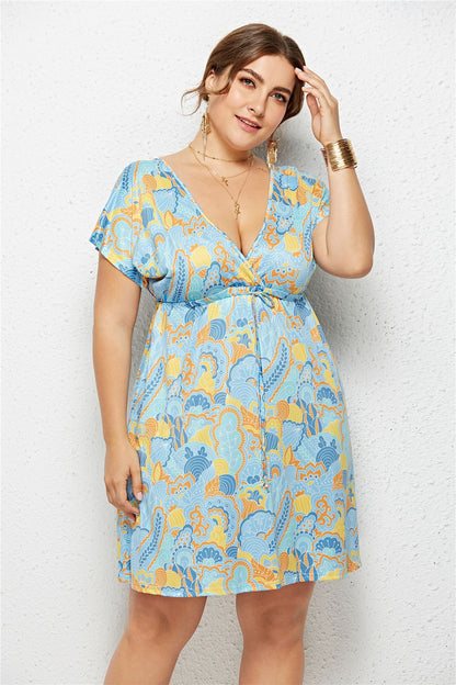 Sexy V-Neck Wholesale Plus Size Dresses