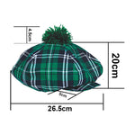 Green Plaid Hat + Bow Tie Set Two Piece Sets For St. Patrick'S Day Wholesale Womens Hats