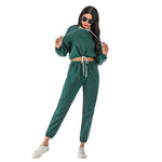 Wholesale Two Piece Outfits Loose Casual Tracksuit Sport Suits Outdoor Wearing