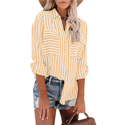 Basic Button Down Wholesale Blouse