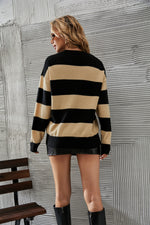 Striped Fashion Crew Neck Wholesale Sweater