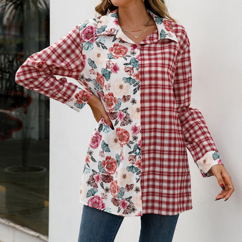Fashion Blouses Wholesale Floral Shirt Exclusive Design