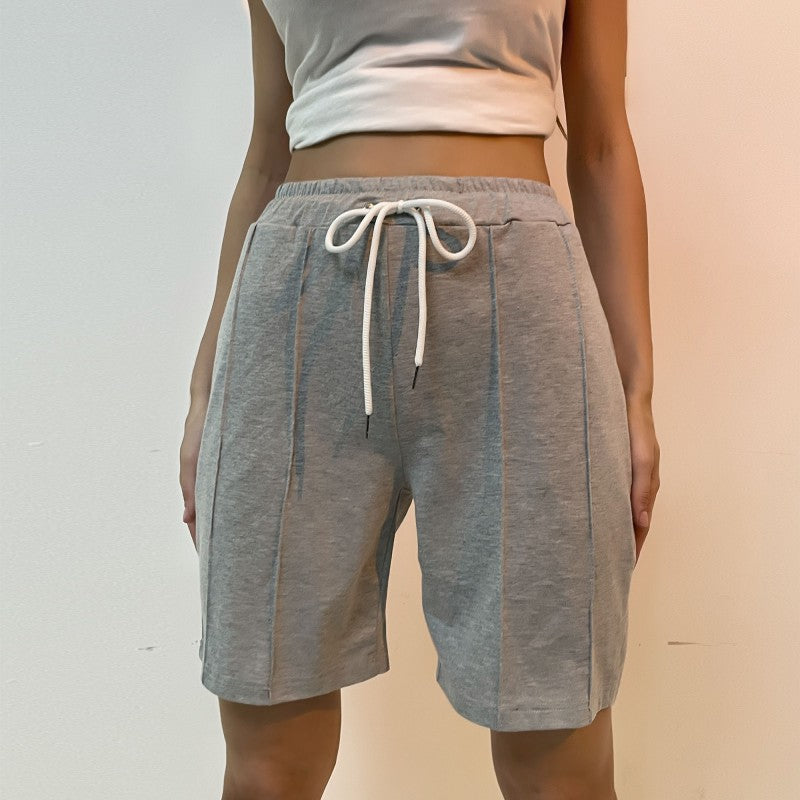 Women Casual Solid Color Five-Point Pants Wholesale