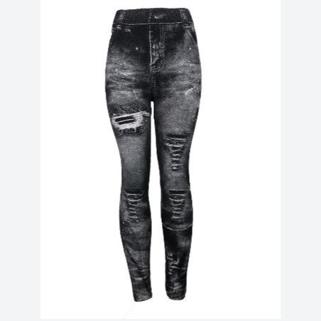 Slim Print Wholesale Women Jeans