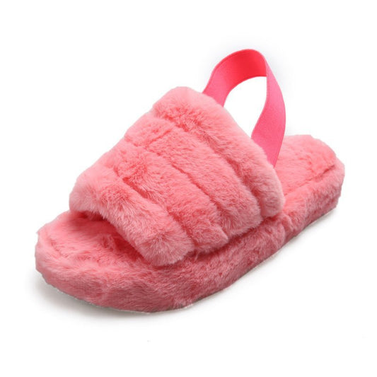 Plush Thick-Soled Non-Slip Slippers Wholesale Clothing And Shoes