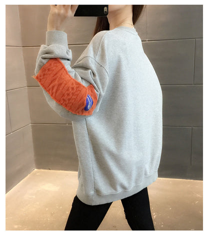 Quality Cotton Hoodie Sweater Women All-Match Loose Top