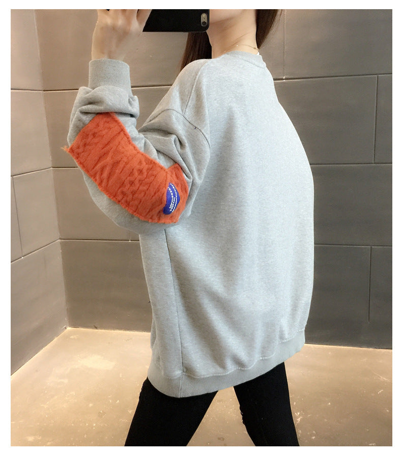 Quality Cotton Hoodie Sweater Women All-Match Loose Top