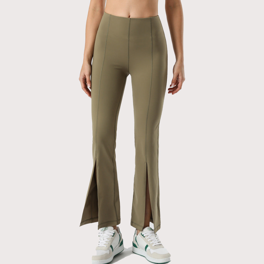 Slim Solid Flare Pants Wholesale Activewear For St. Patrick'S Day