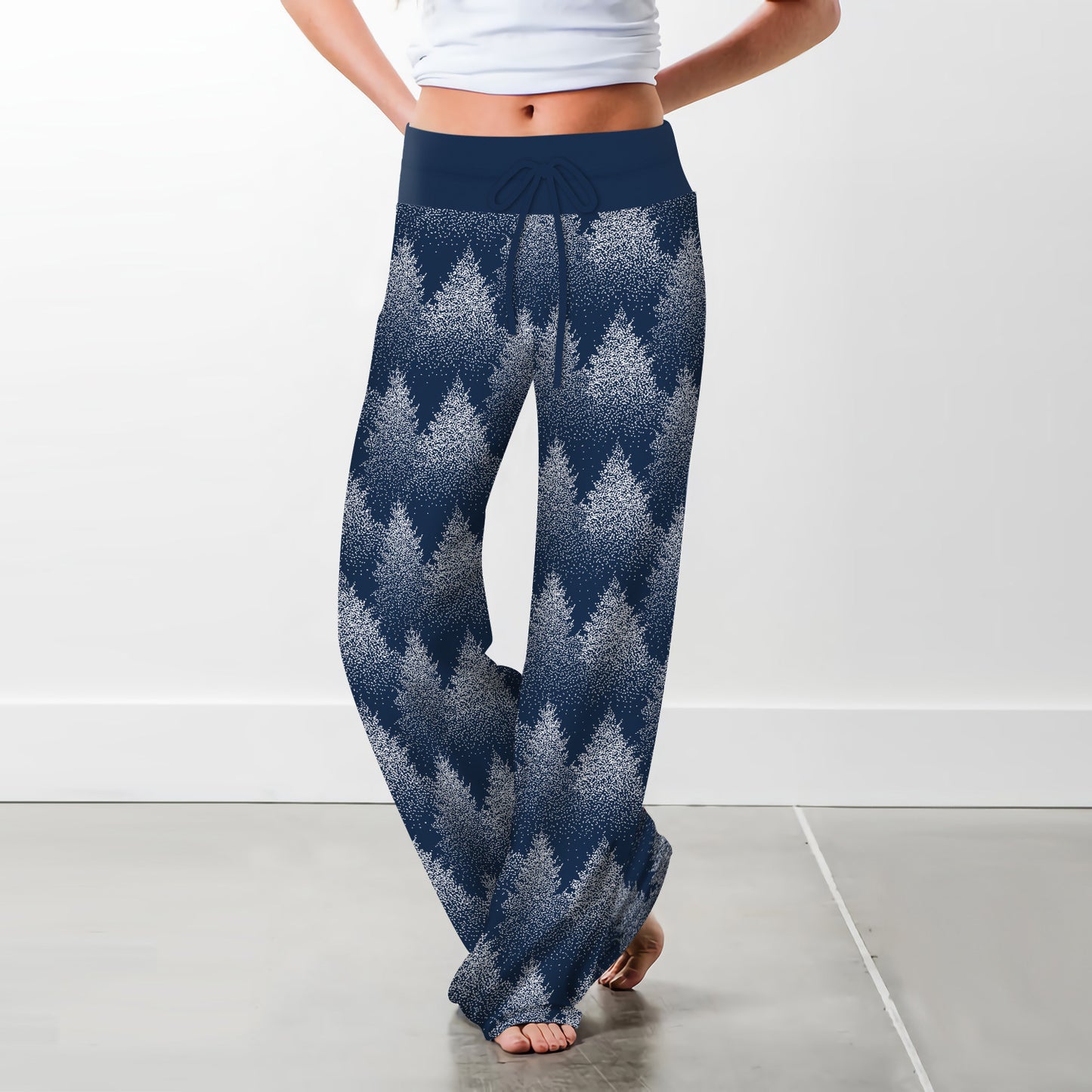 Elk Snowflake Wide Leg Sports Pants