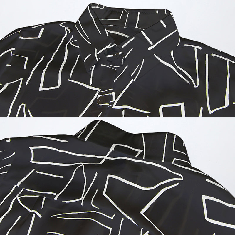 Wholesale Women Clothing Geometric Print Shirts