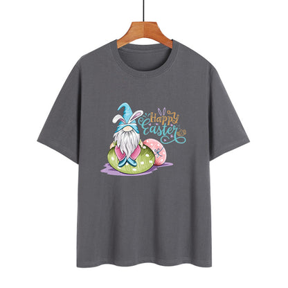 Women Fashion Easter Print Wholesale Summer T-shirts Tops