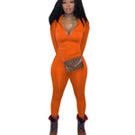 Women's Fashion Casual Solid Color Two-Piece Set Wholesale Womens Clothing