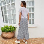 Loose Wholesale Skirts Fashion High-Waist Floral Skirt Mid-Length Trendy Outfits