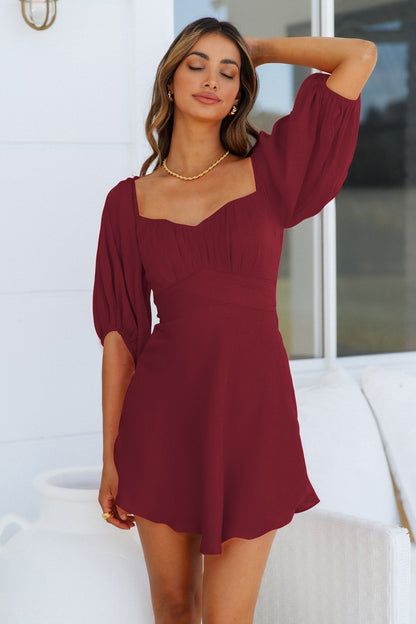 Sexy Off Shoulder Lantern Sleeve Dresses Women Wholesale