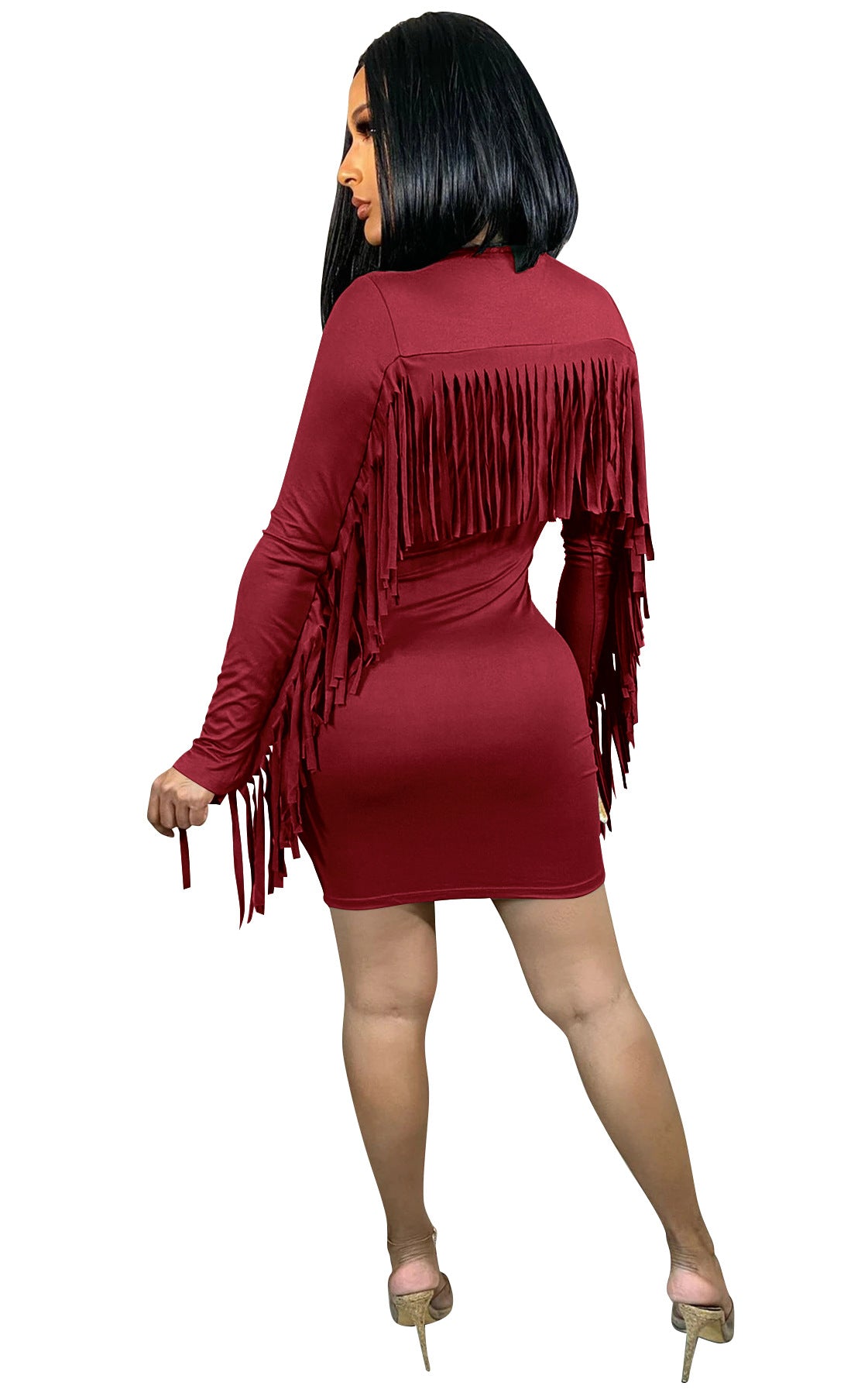 Tassels Fashion Wholesale Dresses Bodycon Club Dresses Wholesale Clothing