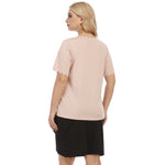 Petal Sides Design Wholesale Plus Size Tops Short Sleeve Women Shirts