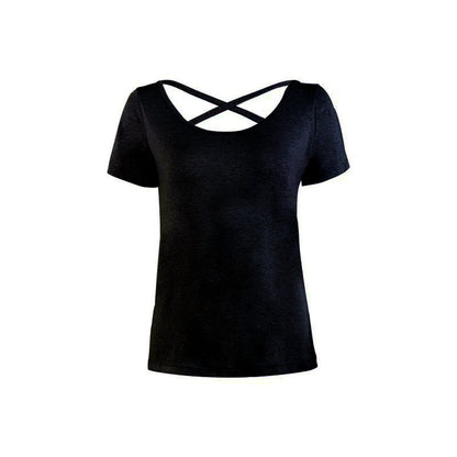 Loose Sportswear Running T-Shirt Fitness Yoga Crop Tops