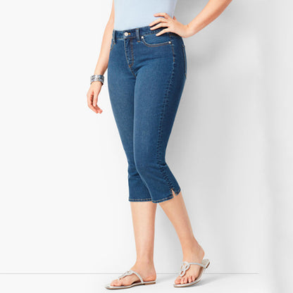 Slim Slit Wholesale Capri Jeans For Women