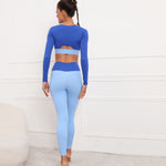 Zipper Yoga Suitd Sports Fitness Wholesale Activewear Two-Piece Suit