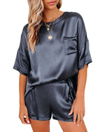 Wholesale Women's Holiday Wear Solid Homewear Loose Wholesale Pajama Sets For Valentine'S Day