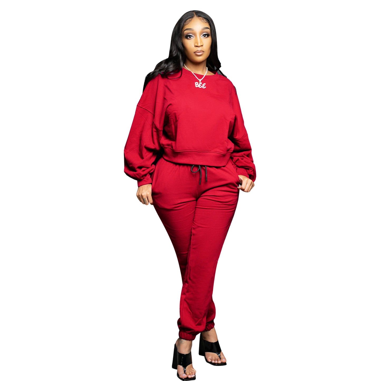 Xmas Wholesale 2pcs Thick Sweatsuit Sets For Women SO210262