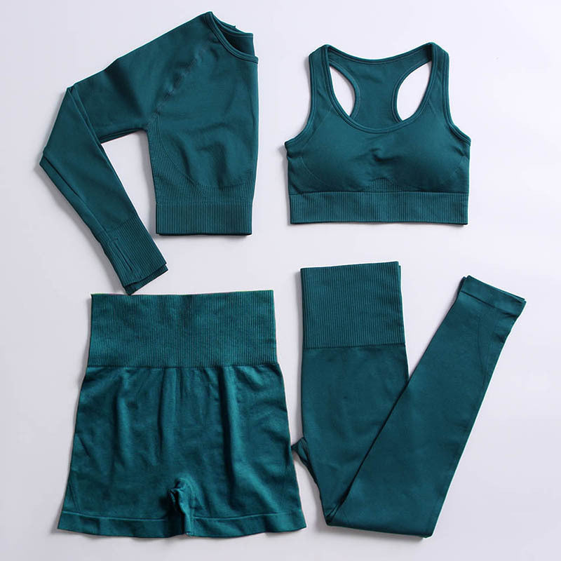 Stretch Fitness Yoga Sports Suit Pure Color