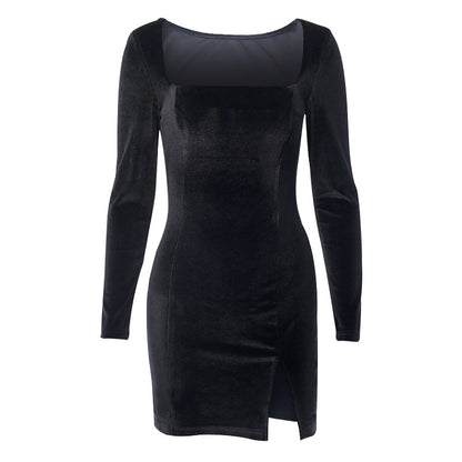 Xmas Slim Wholesale Slit Mini Dress