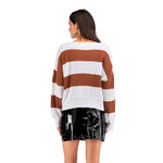 Striped Sweater Contrast Color Sweater Women Wholesale