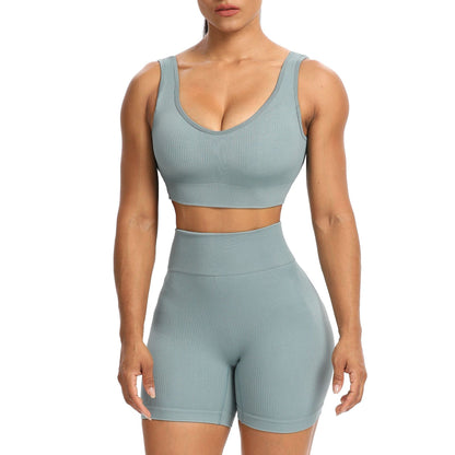 Yoga Suits High Waist Fitness Sports Seamless Wholesale Activewear Two Piece Outfits