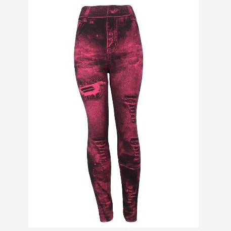 Slim Print Wholesale Women Jeans