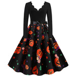 Pumpkin V Neck Wholesale Midi Dress
