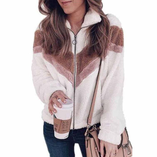 Plush Sweater Tweed Jacket Wholesale Women Clothing