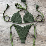 Lace-Up Fringe Bikini Wholesale Swimsuits For St. Patrick'S Day