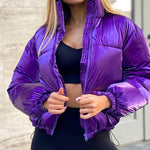 Warm Solid Color Hooded Jacket Wholesale Women Clothing