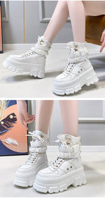Cool Thick-Soled Heightened Locomotive Trendy Cool Martin Boots Wholesale Women'S Shoes