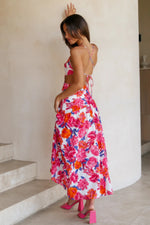 Asymmetrical Backless Lace Printed Bohemian Dress Wholesale Dresses