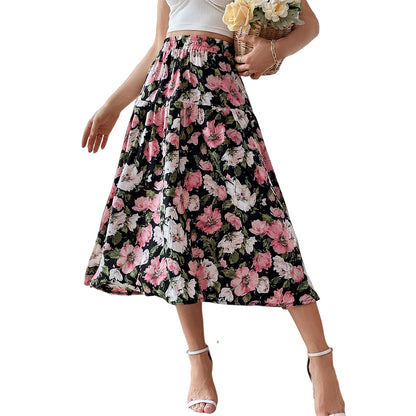 Fashion Elegant A-Line Floral Wholesale Skirts