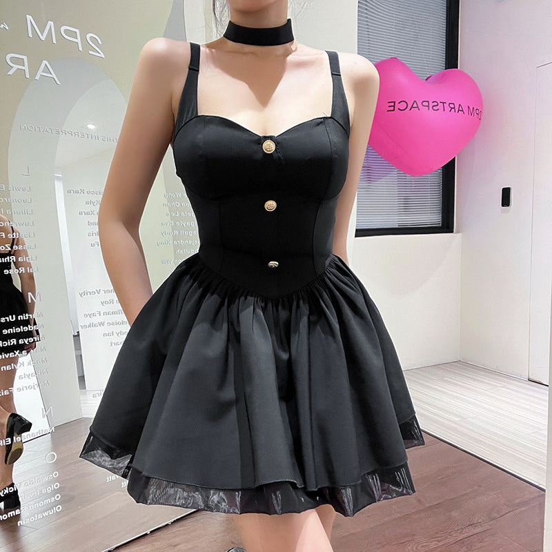 Casual Pleated Gauze Mesh Patchwork Half-Body Skirt Wholesale Skirts