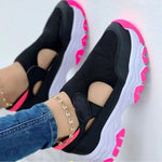 Mesh Cloth Contrast Color Casual Sports Casual Velcro Shoes Wholesale Women'S Acessories